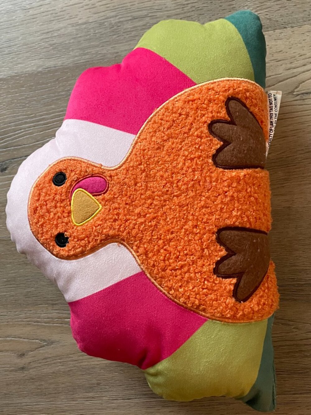 Target Thanksgiving Turkey Pillow plush Throw Fall Decor Autumn 13" x 9"
